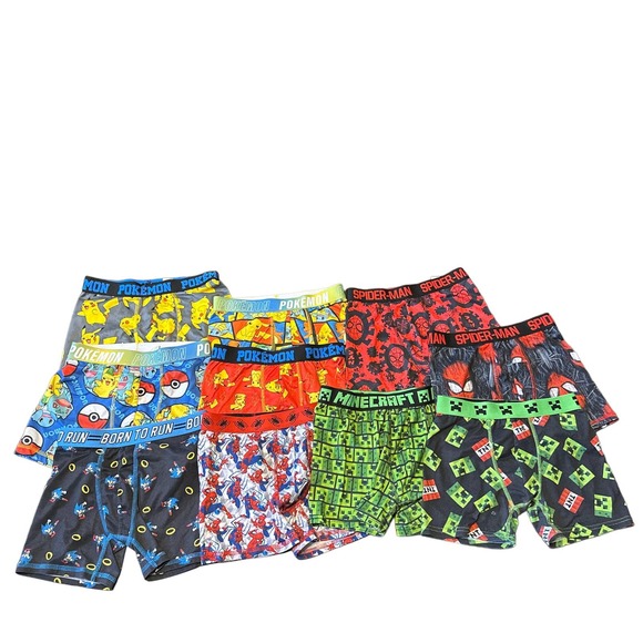 Pokemon Other - Bundle of 10 Boys Brief Shorts Size 8